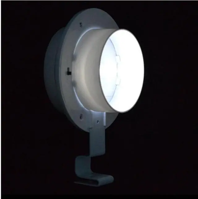 Alt view image 3 of 7 - 3 LED Solar Power Sensor Wall Light Outdoor Garden Landscape Fence Spot Lamp