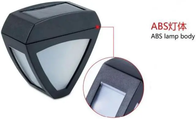 Alt view image 6 of 7 - 2 LED Triangle Solar Light Sensor Light Landscape Garden Outdoor Stair Lamp