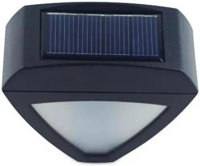 Alt view image 2 of 7 - 2 LED Triangle Solar Light Sensor Light Landscape Garden Outdoor Stair Lamp