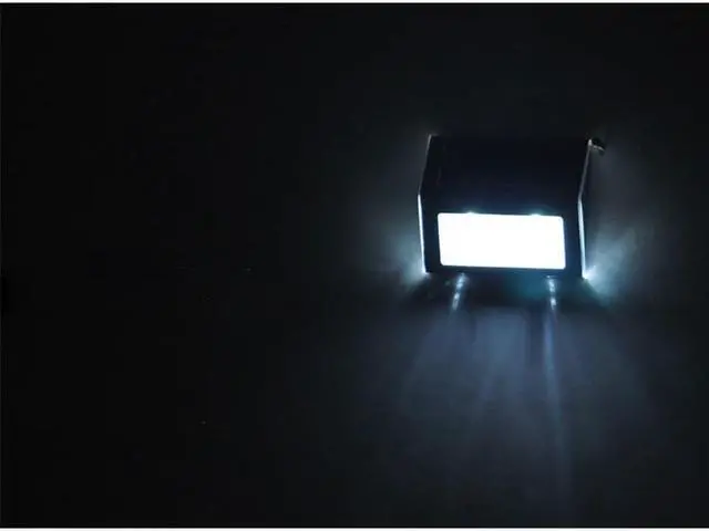 Alt view image 6 of 7 - 2 LED Outdoor Stainless Steel Solar Energy Light Garden Wall Stair Fences Pathway Lamp Spotlights