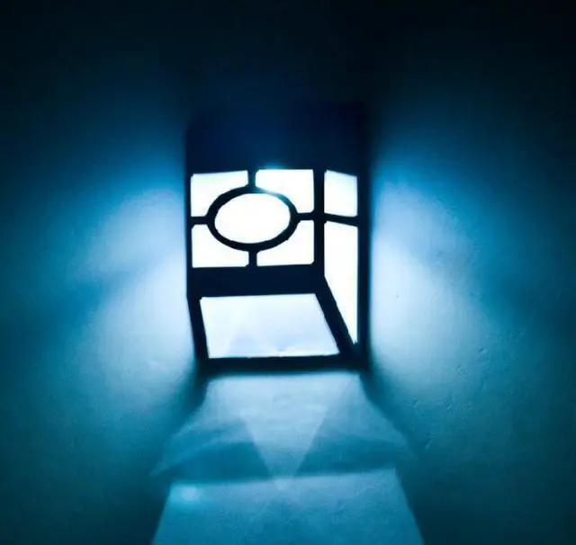 Alt view image 2 of 7 - 2 LED Outdoor Solar Power Wall Light Garden Path Yard Landscape Emergency Lamp