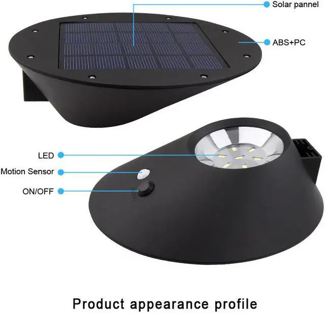 Alt view image 4 of 6 - 7 LED 2W Solar Motion Lights Outdoor Wall Garden Human Infrared Sensor Lamp