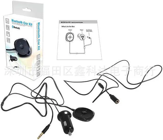 Alt view image 4 of 4 - BC20 Bluetooth Handsfree Car Kit Car Bluetooth Audio Receiver