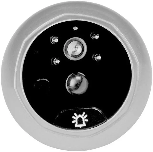 Alt view image 4 of 7 - Danmini YB-30AHD-M 3.0 inch Screen 2.0MP Security Camera Motion Detection Peephole Viewer Silver  Color