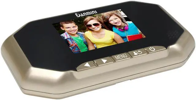Alt view image 3 of 7 - Gold Danmini YB-30AHD-M 3.0 inch Screen 2.0MP Security Camera Motion Detection Peephole Viewer