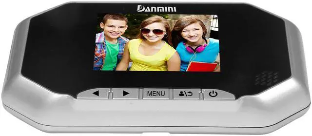Alt view image 3 of 7 - Danmini YB-30AHD 3.0 Inch Screen Digital Peephole Viewer 1.3MP Security Camera Silver Color