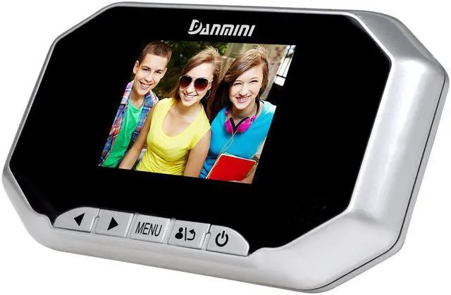 Alt view image 2 of 7 - Danmini YB-30AHD 3.0 Inch Screen Digital Peephole Viewer 1.3MP Security Camera Silver Color