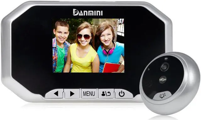 Main image of Danmini YB-30AHD 3.0 Inch Screen Digital Peephole Viewer 1.3MP Security Camera Silver Color