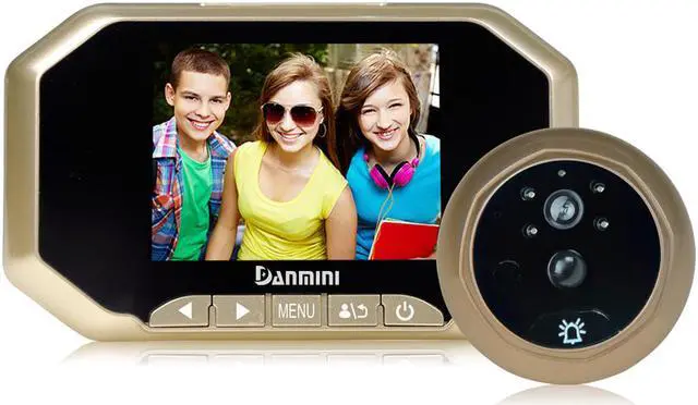 Main image of Gold Danmini YB-35AHD-M 3.5 inch Screen 2.0MP Security Camera Motion Detection Peephole Viewer