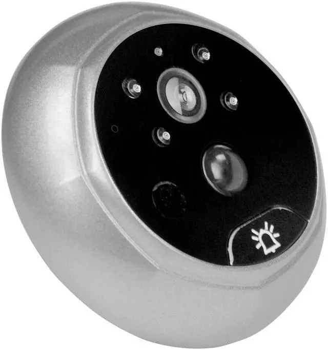 Alt view image 5 of 7 - Danmini YB-35AHD-M 3.5 inch Screen 2.0MP Security Camera Peephole Viewer Silver Color