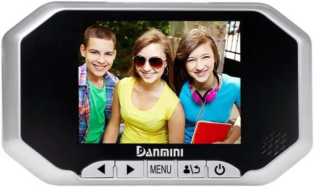 Alt view image 2 of 7 - Danmini YB-35AHD-M 3.5 inch Screen 2.0MP Security Camera Peephole Viewer Silver Color