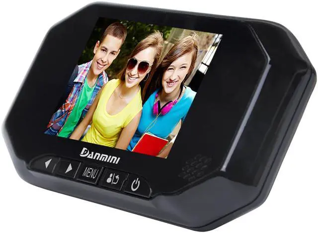 Alt view image 3 of 7 - Danmini YB-35AHD-M 3.5 inch Screen 2.0MP Security Camera Peephole Viewer Black Color