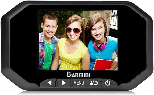 Alt view image 2 of 7 - Danmini YB-35AHD-M 3.5 inch Screen 2.0MP Security Camera Peephole Viewer Black Color