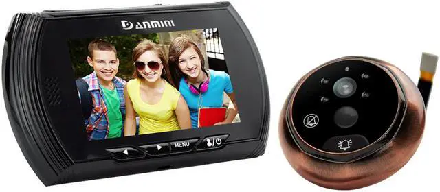 Main image of Danmini YB-43AHD-M 4.3 inch Screen 1.0MP Door Peephole Viewer Support TF Card Black Color