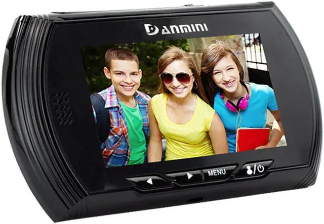 Alt view image 3 of 7 - Danmini YB-43AHD-M 4.3 inch Screen 1.0MP Door Peephole Viewer Support TF Card Black Color