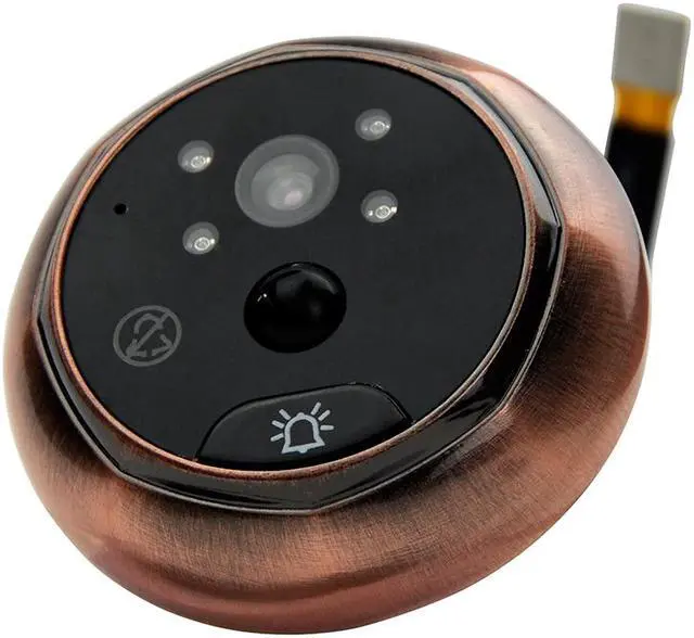 Alt view image 4 of 7 - Danmini YB-43AHD-M 4.3 inch Screen 1.0MP Door Peephole Viewer Support TF Card Black Color