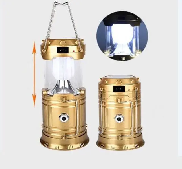 Alt view image 2 of 6 - Outdoor LED Camping Light Solar Power Emergency Lighting Portable Tents lamp