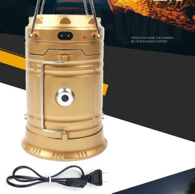 Alt view image 5 of 6 - Outdoor LED Camping Light Solar Power Emergency Lighting Portable Tents lamp