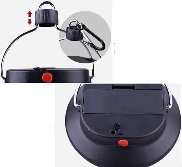 Alt view image 6 of 7 - Visipower 40LED Outdoor Camp Light Tent Light Lamp Household Emergency Lights LED Tent Light - 3 Brightness Levels, Battery Powered, Foldable Hook & Carabiner, Great for Outdoor Camping, Gazebo, Outag