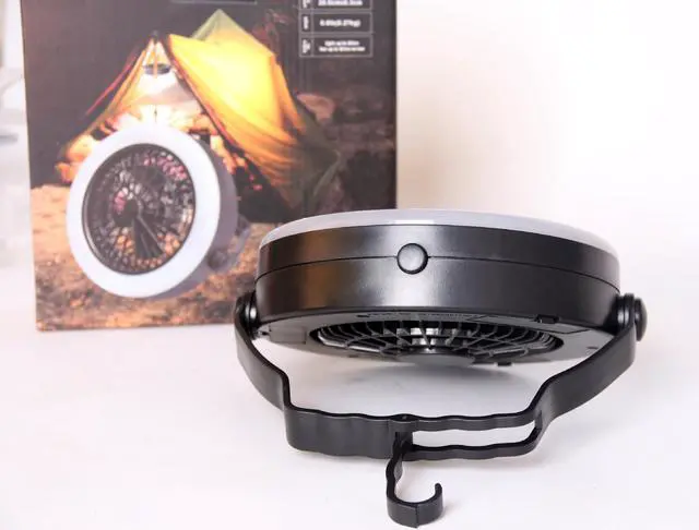 Alt view image 4 of 7 - Outdoor Multifunction Portable USB Camping LED Fan Light Tent Lamp W/Hook