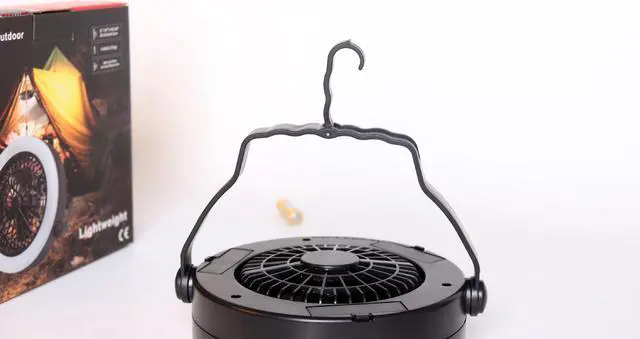 Alt view image 7 of 7 - Outdoor Multifunction Portable USB Camping LED Fan Light Tent Lamp W/Hook