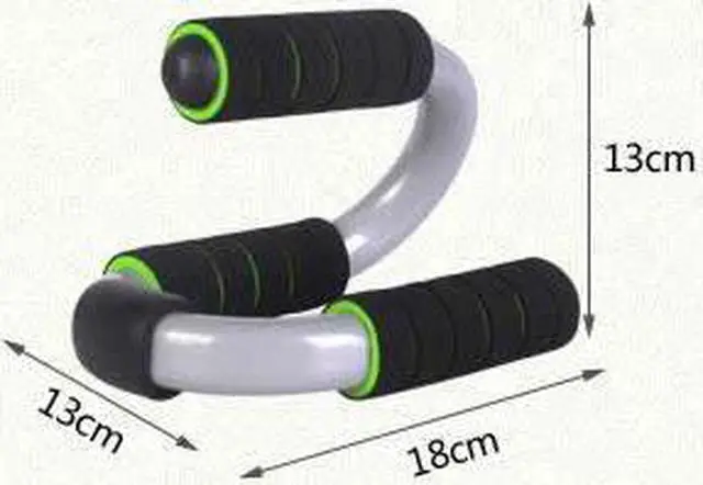 Alt view image 4 of 6 - S-type Push Up Rack Stand Bracket Chest Abdominal Training Fitness Foam Handle