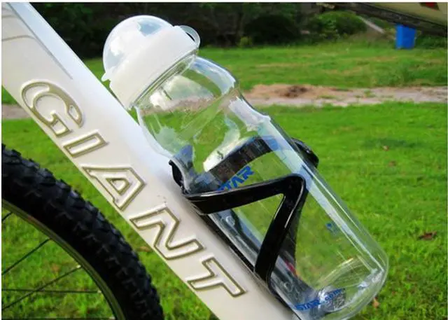 Alt view image 2 of 6 - Mountain Bicycle Bike Plastic Water Bottle Holder Bottle Cage Outdoor Equipment