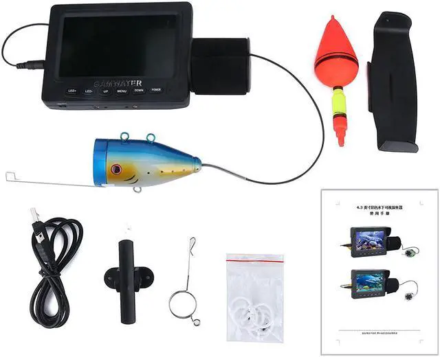 Alt view image 3 of 7 - 4.3" Inch 1000tvl Underwater Fishing Video Camera Kit 12 PCS LED Fish Finder Lake Under Water fish Cable Length15/49ft camera