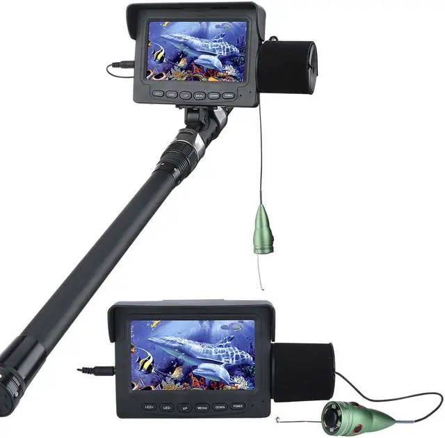 Alt view image 5 of 7 - VisiPower 1000TVL Fish Finder Underwater Fishing Camera 4.3" LCD Monitor 6PCS 1W IR LED Night Vision Camera For Fishing Cable Length 15m/49ft