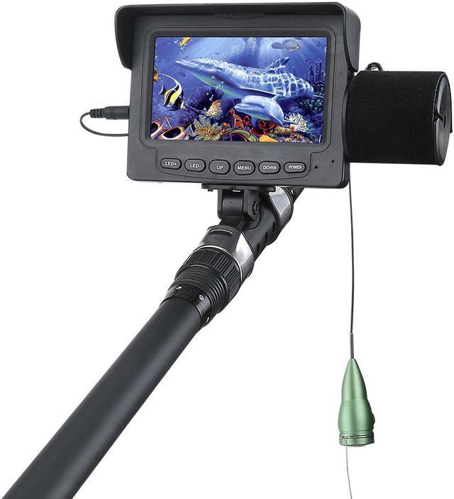 Underwater Fishing Camera, Portable Fish Finder Camera HD 1000 TVL Infrared  LED Waterproof Camera with 4.3 Inch LCD Monitor