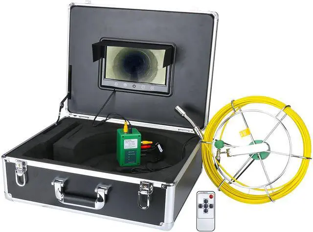 Alt view image 6 of 7 - 30M IP68 9 inch LCD DVR 1000TVL Camera with 6W LED Lights 8GB TF Card Waterproof Drain Pipe Sewer Inspection Camera System