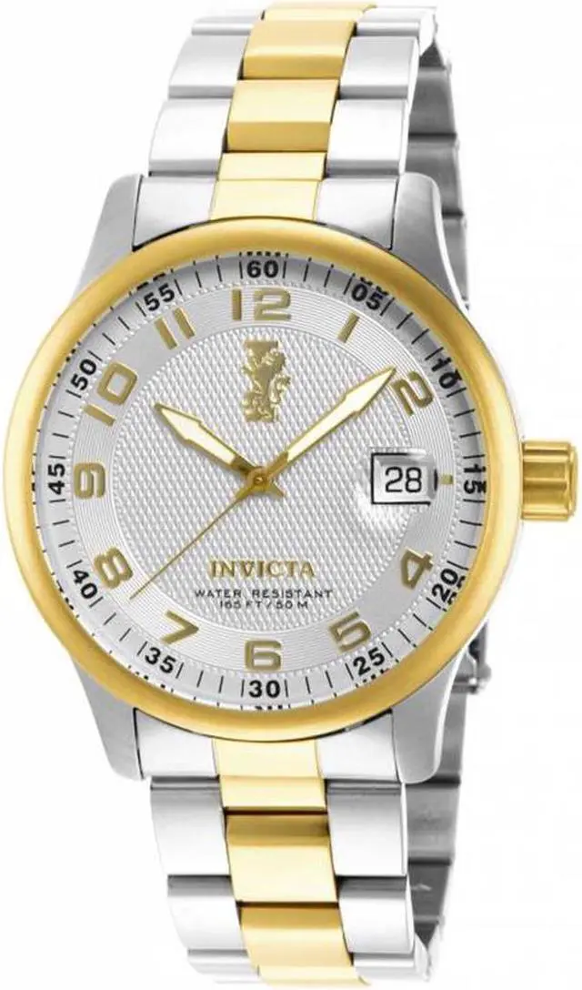 Main image of Invicta 15260 Men's I-Force Two-Tone Stainless Steel Silver-Tone Textured Dial Ss Watch