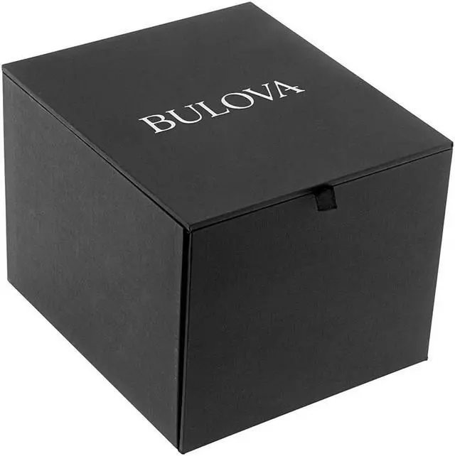 Alt view image 5 of 15 - Bulova Mens Charcoal Dial Stainless Steel Dress Quartz Watch 96B261