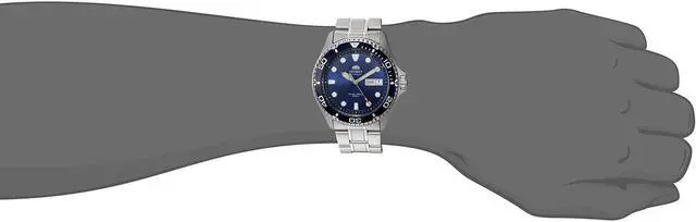 Alt view image 3 of 12 - orient men's 'ray ii' japanese automatic stainless steel diving watch, color:silvertoned model: faa02005d9