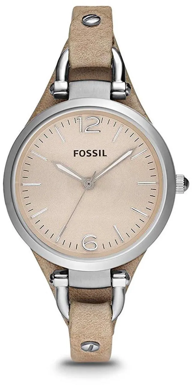 Alt view image 3 of 12 - Fossil Georgia Beige Dial Sand Tan Leather Ladies Watch ES2830