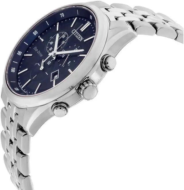 Alt view image 4 of 10 - Citizen Men's Sapphire 42mm Steel Bracelet & Case Eco-Drive Watch AT2141-52L