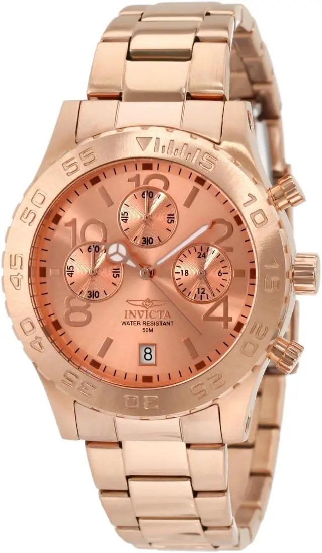 Alt view image 3 of 8 - Invicta Men's Specialty 1271 Rose Gold Stainless Steel Chronograph Watch