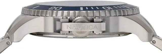 Alt view image 4 of 11 - Men's Nautica Bayside 45mm Stainless Steel Band Watch NAPBYS006