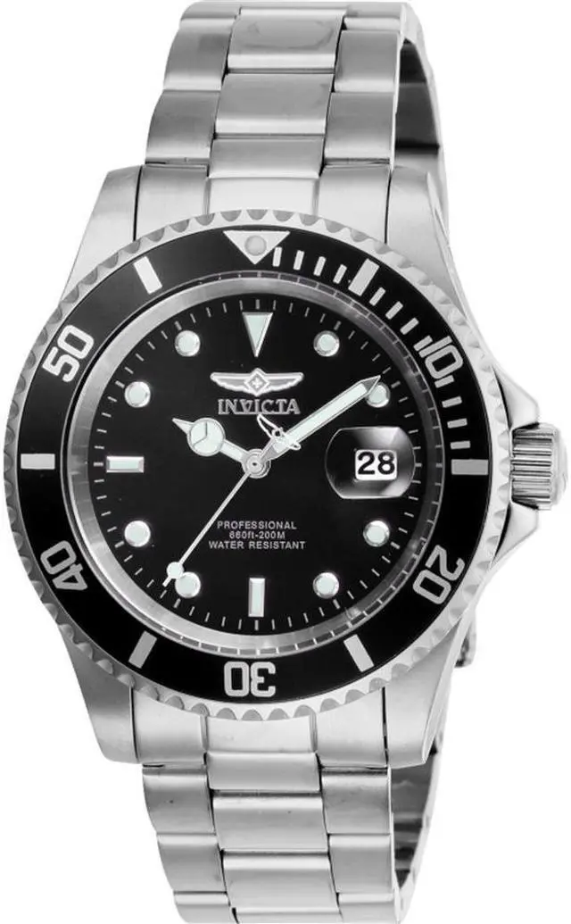 Main image of Invicta Men's 26970 Pro Diver Quartz 3 Hand Black Dial Watch