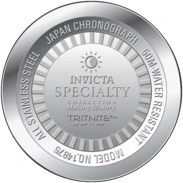 Alt view image 5 of 10 - Invicta  Specialty 14875  Stainless Steel Chronograph  Watch
