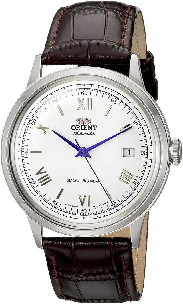 Main image of Orient Men's 40mm Genuine Leather Band Steel Case Automatic Watch FAC00009W0