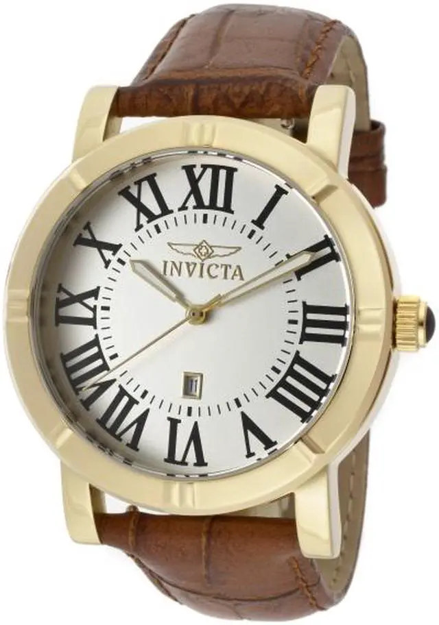 Main image of Invicta Specialty Men's 42mm Brown Calfskin Stainless Steel Case Watch 13971