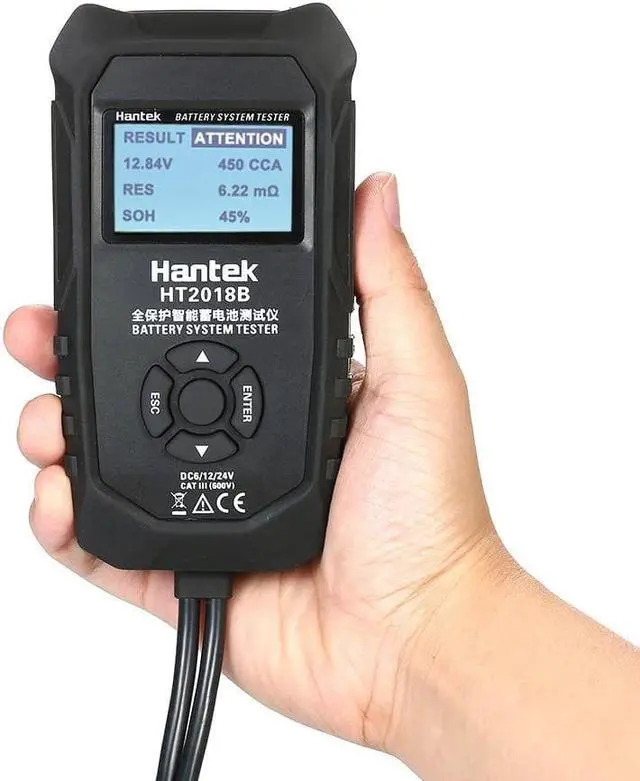 Alt view image 7 of 7 - Hantek 6V 12V 24V LCD Digital Car Battery Analyzer Automotive Vehicle Battery Diagnostic Tester Tool Digital Tester