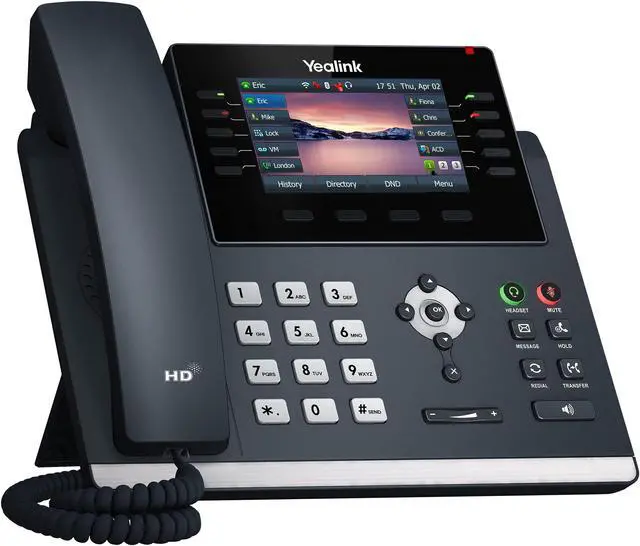Alt view image 8 of 15 - Yealink SIP-T46U Unified Firmware Enhanced SIP Phone