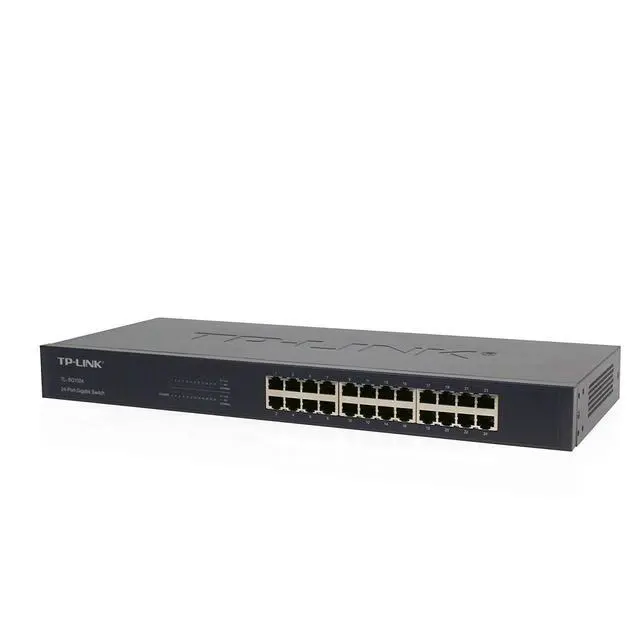 Alt view image 2 of 4 - TP-Link 24-Port Gigabit Ethernet Unmanaged Switch | Plug and Play | Metal | Rackmount | Fanless | Limited Lifetime (TL-SG1024)