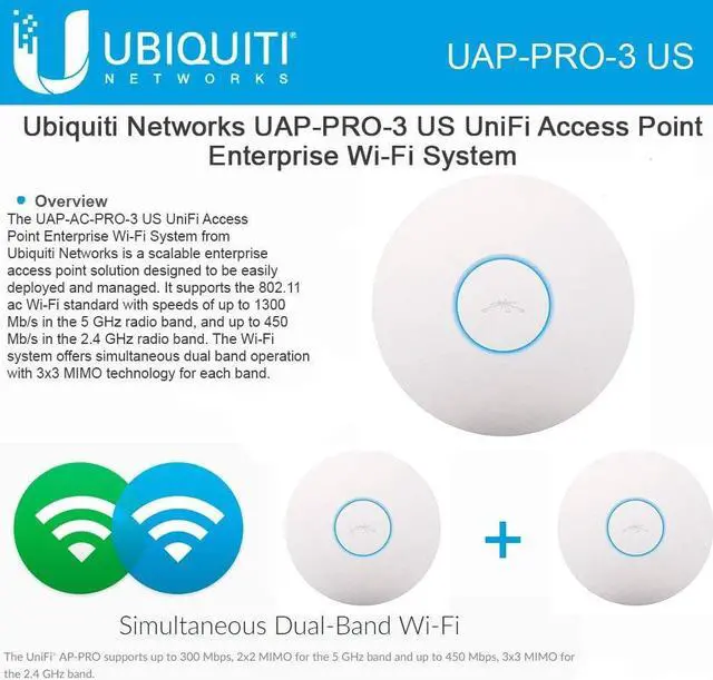 Alt view image 5 of 11 - Ubiquiti UniFi UAP-Pro-3 3PACK Access Point 5GHz + TS-8-PRO TOUGHSwitch PoE 150W