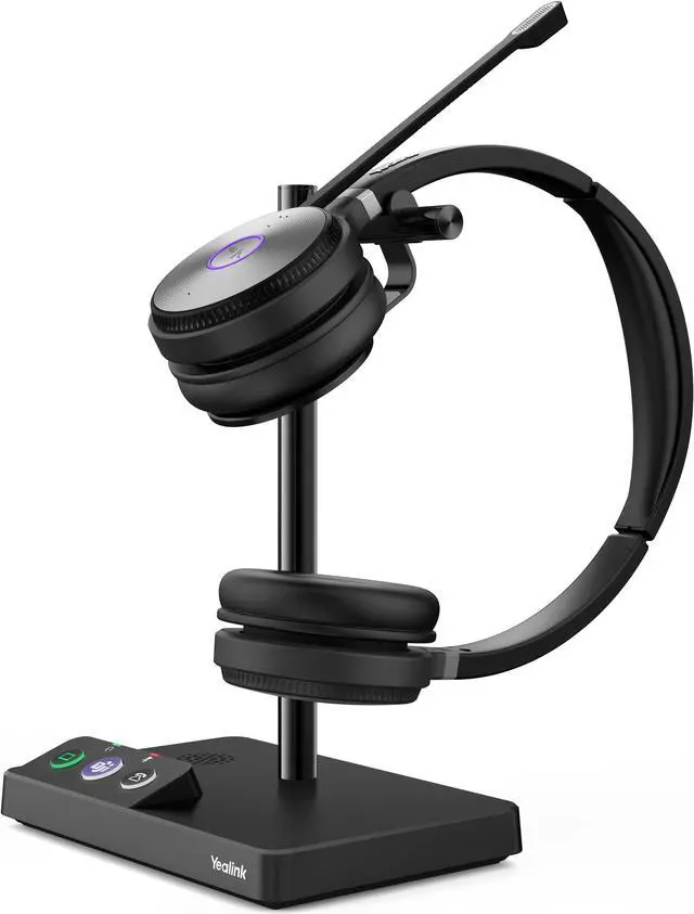 Alt view image 2 of 3 - Yealink WH62-DUAL DECT Wireless Dual Ear Headset Microsoft Teams Version