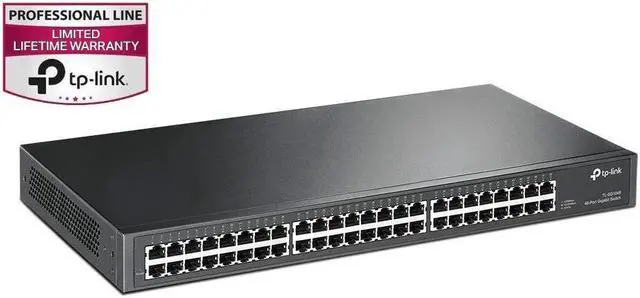 Alt view image 5 of 10 - TP-Link JetStream 48-Port Gigabit L2 Managed Switch with 4 SFP Slots TLSG3452