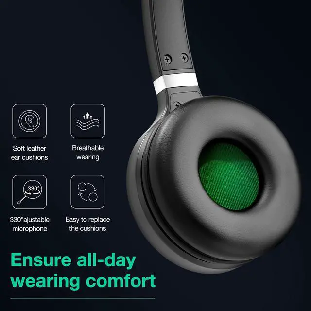 Alt view image 9 of 13 - Yealink WH62-Mono DECT Wireless Mono Headset Microsoft Teams Version