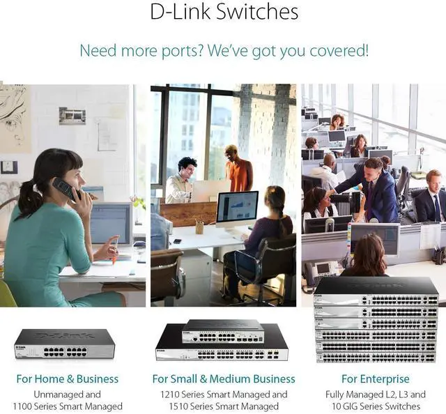 Alt view image 17 of 18 - D-Link DGS-1510-28XMP Systems 28-Port Gigabit SmartPro Stackable PoE/PoE+ Switch Including 4 10GbE SFP+ Ports